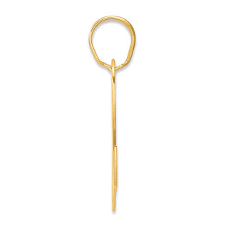 14k Yellow Gold Polished Block Number 92 Pendant