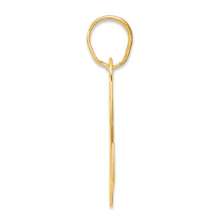 14k Yellow Gold Polished Block Number 92 Pendant