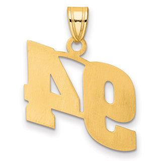 14k Yellow Gold Polished Block Number 94 Pendant
