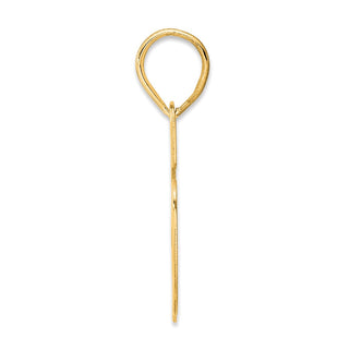 14k Yellow Gold Polished Block Number 95 Pendant