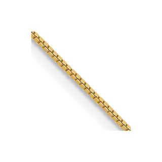 13" 14K Yellow Gold 13 inch .7mm Box with Lobster Clasp Chain