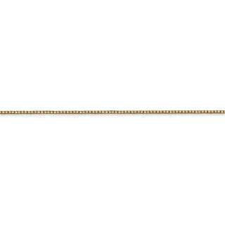 9" 14k Yellow Gold .90mm Box Chain Anklet