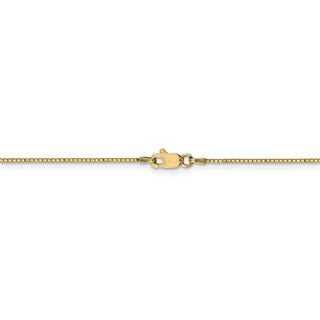 9" 14k Yellow Gold .90mm Box Chain Anklet