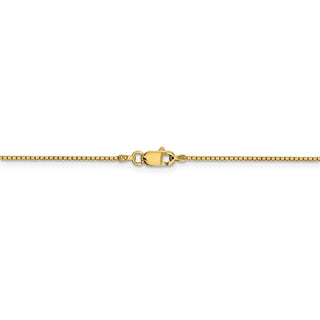 24" 14k Yellow Gold .95mm Box Chain Necklace