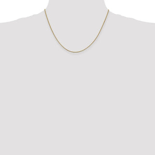 18" 14k Yellow Gold .95mm Box Chain Necklace