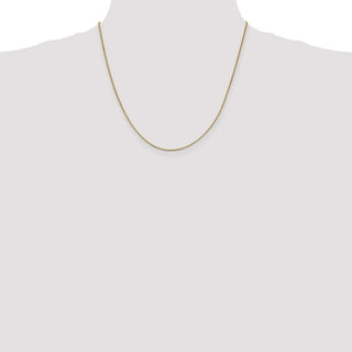 24" 14k Yellow Gold .95mm Box Chain Necklace