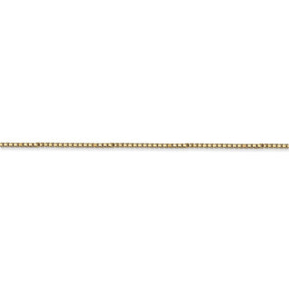 14" 14k Yellow Gold 1mm Box Chain Necklace