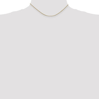 14" 14k Yellow Gold 1mm Box Chain Necklace