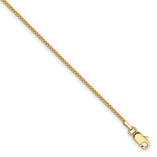 8" 14k Yellow Gold 1mm Box Chain Bracelet