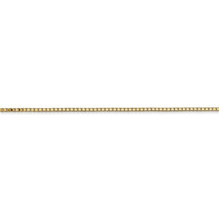 7" 14k Yellow Gold 1.1mm Box Chain Bracelet