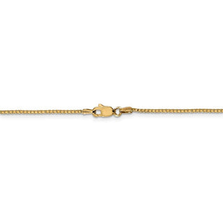 7" 14k Yellow Gold 1.1mm Box Chain Bracelet