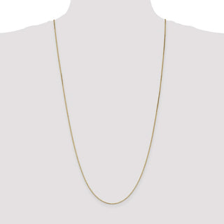 30" 14k Yellow Gold 1.1mm Box Chain Necklace