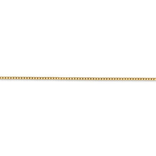 30" 14k Yellow Gold 1.3mm Box Chain Necklace
