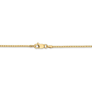 30" 14k Yellow Gold 1.3mm Box Chain Necklace