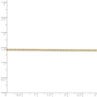 30" 14k Yellow Gold 1.3mm Box Chain Necklace