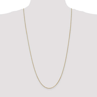 30" 14k Yellow Gold 1.3mm Box Chain Necklace