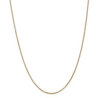 28" 14k Yellow Gold 1.3mm Box Chain Necklace