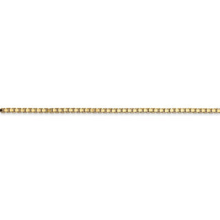 9" 14k Yellow Gold 1.5mm Box Chain Anklet