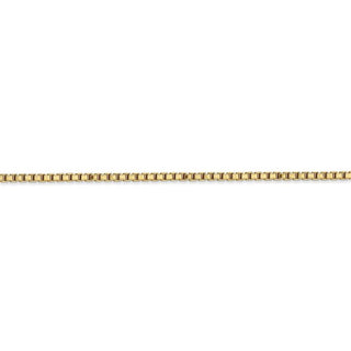 7" 14k Yellow Gold 1.9mm Box Chain Bracelet