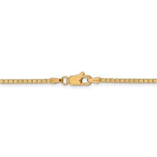 30" 14k Yellow Gold 1.9mm Box Chain Necklace