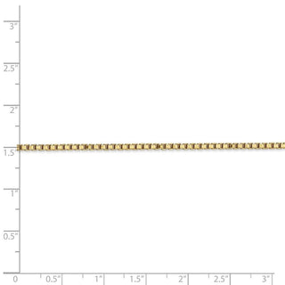 7" 14k Yellow Gold 1.9mm Box Chain Bracelet
