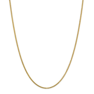 28" 14k Yellow Gold 1.9mm Box Chain Necklace