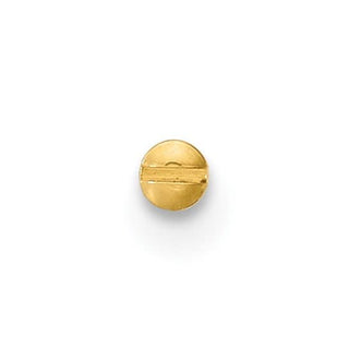 Gold plated replacement screw for our screw top coin bezels