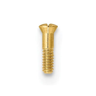 Gold plated replacement screw for our screw top coin bezels
