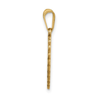 14k Yellow Gold Polished Border Heart Pendant C1010