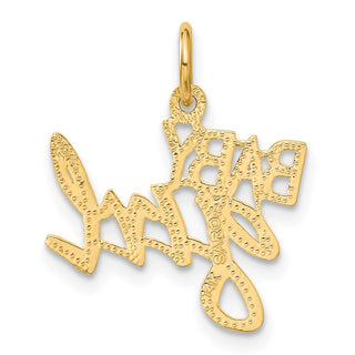 14k Yellow Gold Baby Girl Charm C1068