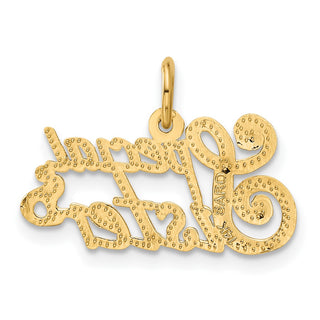 14k Yellow Gold Special Sister Charm C1069