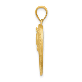 14k Yellow Gold Horse Pendant C107