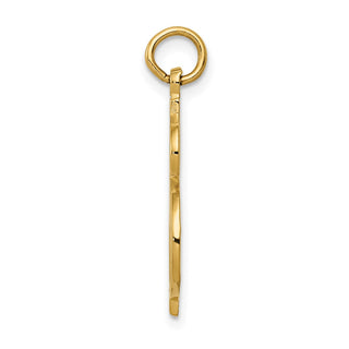 14k Yellow Gold Dollar Sign Charm