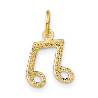 14k Yellow Gold Musical Notes Charm C1094