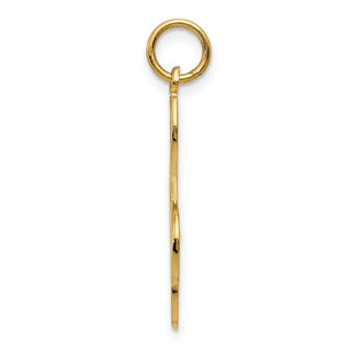 14k Yellow Gold Treble Clef Charm C1096