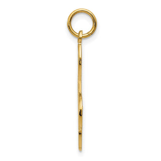 14k Yellow Gold Treble Clef Charm C1096