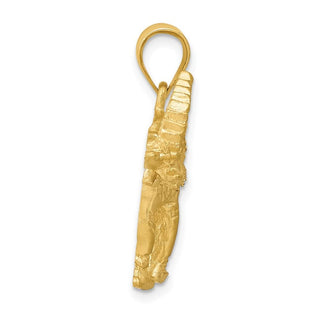 14k Yellow Gold Elephant Pendant C112