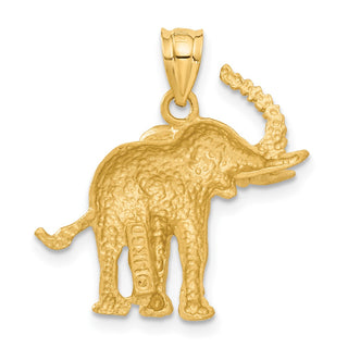 14k Yellow Gold Elephant Pendant C112