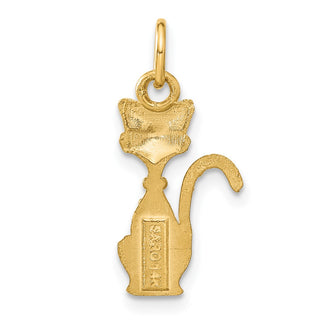 14k Yellow Gold Tom Cat Charm