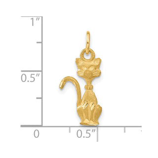 14k Yellow Gold Tom Cat Charm
