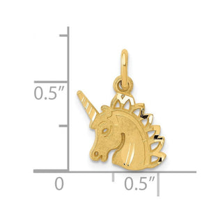 14k Yellow Gold Unicorn Charm C1142