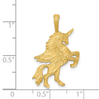 14k Yellow Gold Unicorn Pendant C1146