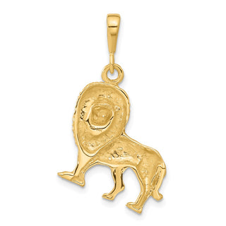 14k Yellow Gold Lion Pendant C1153