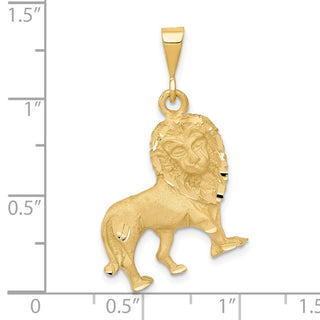 14k Yellow Gold Lion Pendant C1153