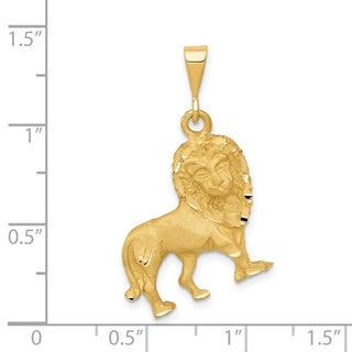 14k Yellow Gold Lion Pendant C1153