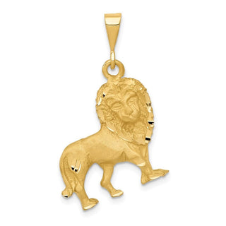14k Yellow Gold Lion Pendant C1153