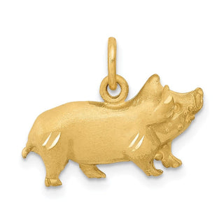 14k Yellow Gold Pig Charm C1160