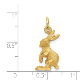 14k Yellow Gold Jack Rabbit Charm