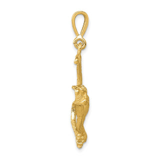 14k Yellow Gold Monkey Pendant