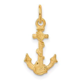 14k Yellow Gold Anchor Charm C1170